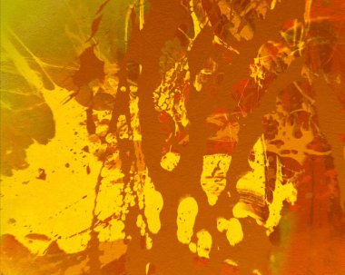 Metin için yeri olan boya lekeleriyle soyut arkaplan