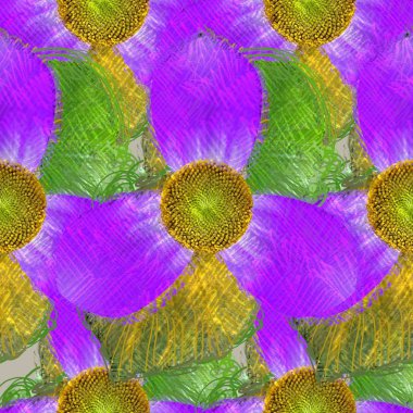 Arka planda çiçekler olan kusursuz desen