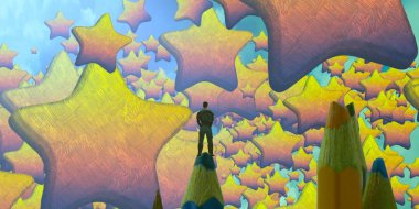 uzay ile soyut sanat arka plan