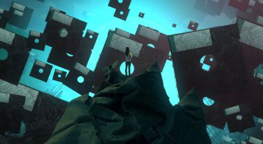 metin için alanı olan soyut kavramsal yaratıcı arkaplan 