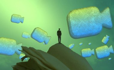 Güzel mavi ve beyaz arka plan