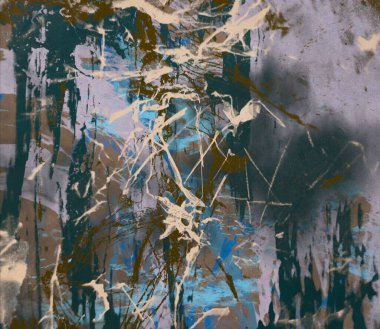 Metin için yeri olan boya lekeleriyle soyut arkaplan