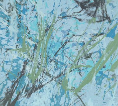 Metin için yeri olan boya lekeleriyle soyut arkaplan