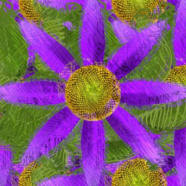 Arka planda çiçekler olan kusursuz desen