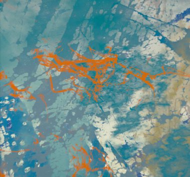 Metin için yeri olan boya lekeleriyle soyut arkaplan