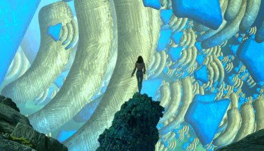 metin için alanı olan soyut kavramsal yaratıcı arkaplan 