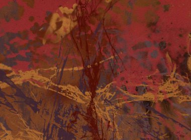 Metin için yeri olan boya lekeleriyle soyut arkaplan