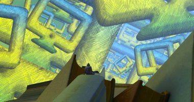 Evin modern iç mekanı.