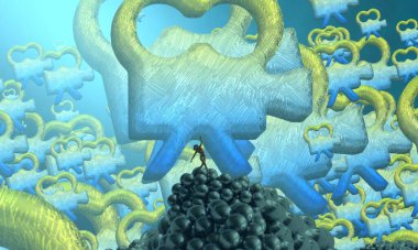 alan ile soyut yeşil arka plan