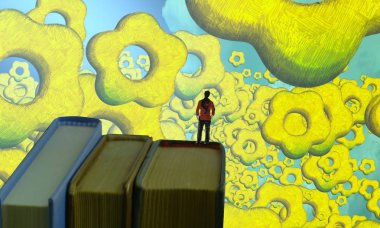 uzay ile soyut sanat arka plan