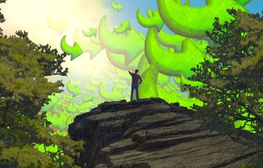 soyut renkli arkaplan, alanı kopyala