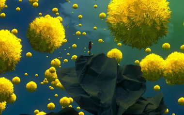 metin için alanı olan soyut kavramsal yaratıcı arkaplan 