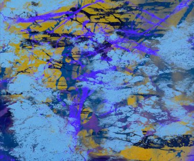 Metin için yeri olan boya lekeleriyle soyut arkaplan