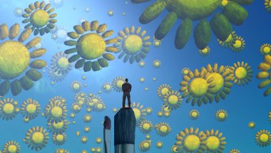 yeşil ve sarı ile sorunsuz desen