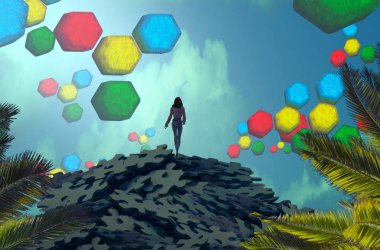 Köknar ağacıyla Noel arkaplanı