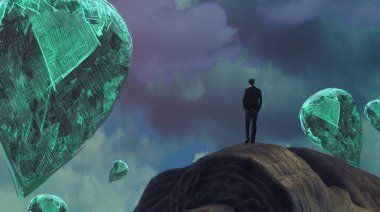 metin için alanı olan soyut kavramsal yaratıcı arkaplan 