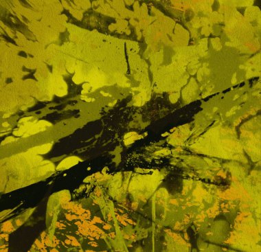 Metin için yeri olan boya lekeleriyle soyut arkaplan