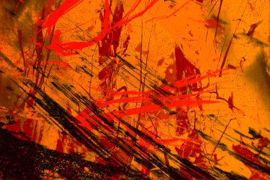 Metin için yeri olan boya lekeleriyle soyut arkaplan