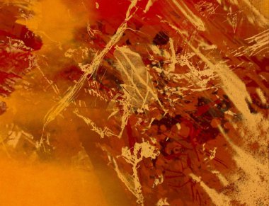 Metin için yeri olan boya lekeleriyle soyut arkaplan