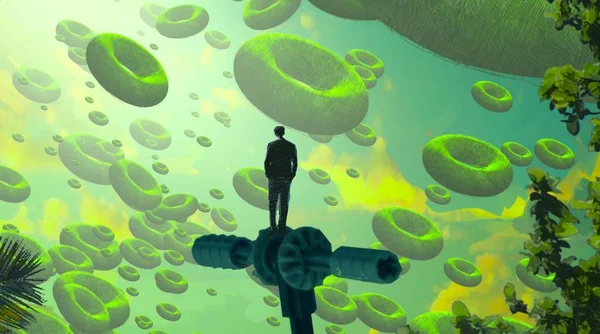 Yeşil yaprakları ile güzel arka plan