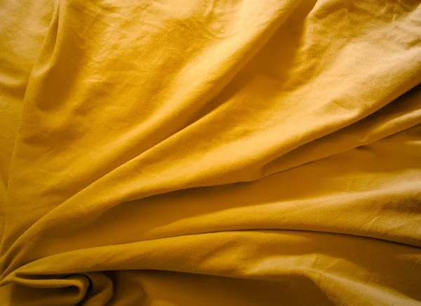 Amarelo Dourado Seda Fundo Textura — Fotografia de Stock