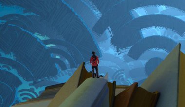 Şehrin modern iç kısımları.