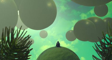 Yeşil yapraklı Noel ağacı