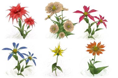 Çiçeklerle kusursuz desen