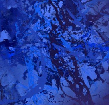 Arkaplanda soyut renkli lekeler