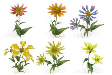 Çiçeklerle kusursuz desen