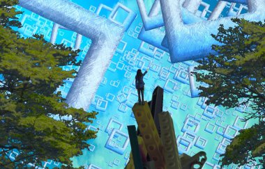 bir şehrin yeni görünümü