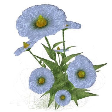 beyaz zemin üzerine suluboya çiçek