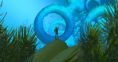 metin için alanı olan soyut kavramsal yaratıcı arkaplan 