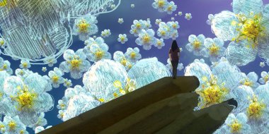 Renkli çiçek doku arka plan 