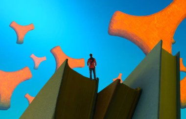 ahşap bir arka plan illüstrasyon