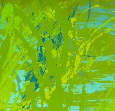 Metin için yeri olan boya lekeleriyle soyut arkaplan