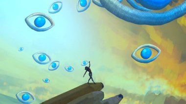 boşluk ile soyut renk arka plan