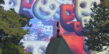 Parktaki Güzel Kadın