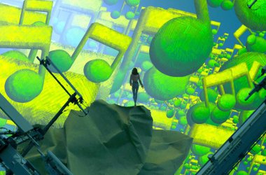 Parktaki yeşil ağaç