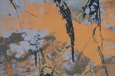 Arkaplanda soyut renkli lekeler             