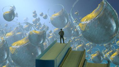 altın ve yeni yıl arka plan