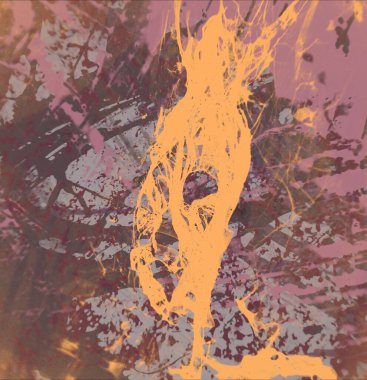 metin için alan ile arka planda soyut renkli lekeler