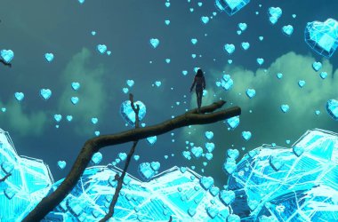 metin için alanı olan soyut kavramsal yaratıcı arkaplan 