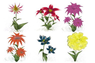 Çiçeklerle kusursuz desen