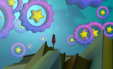 pembe odada arka plan