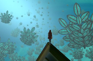 yeşil bir ağaç Noel arka plan