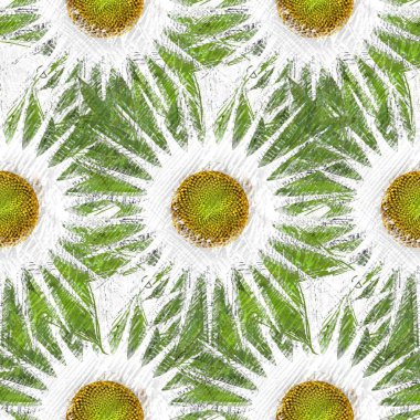 Dağınık tarzda çiçek çizim, grungy arka plan.