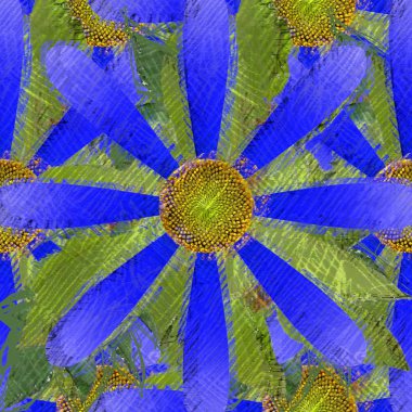 Renkli çiçeklerle soyut arkaplan