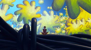 siyah arka planda cadılar bayramı