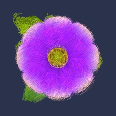 Eskipli arka planda dağınık grungy çiçek